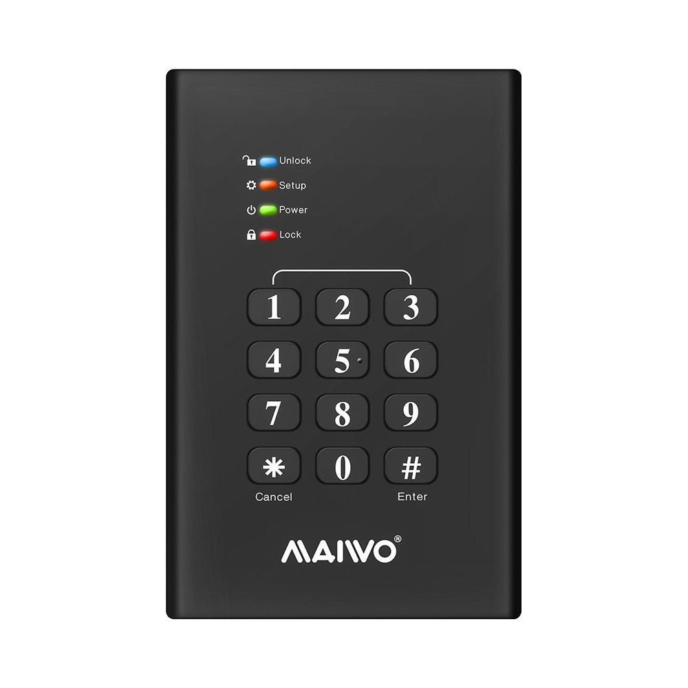 MAIWO USB3.0 2.5INCH KEYPAD ENCRYP ENCL (K2568KPA) - image 2