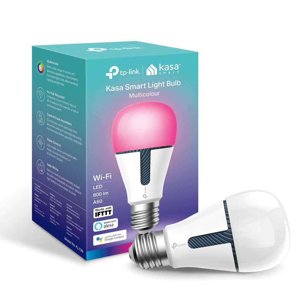 TP-LINK WIFI KASA SMART LED COLOUR BULB 800LM V2 - image 2