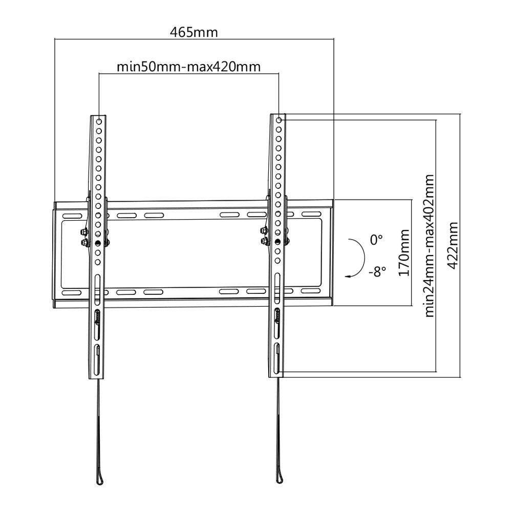 BRACKET 32-55 INCH LCD, TILT, 35KG - image 2