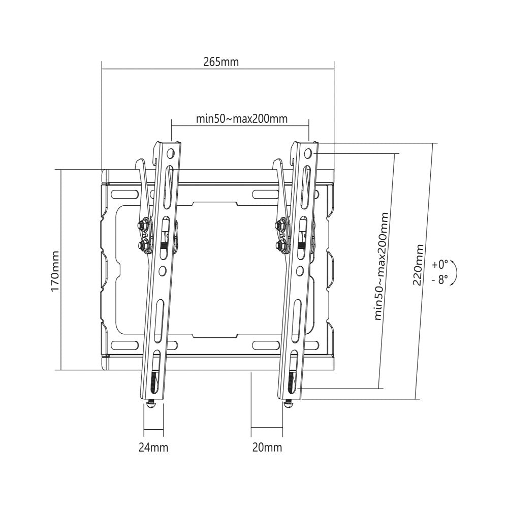 BRACKET 23-43 INCH LCD TILT,45KG - image 4