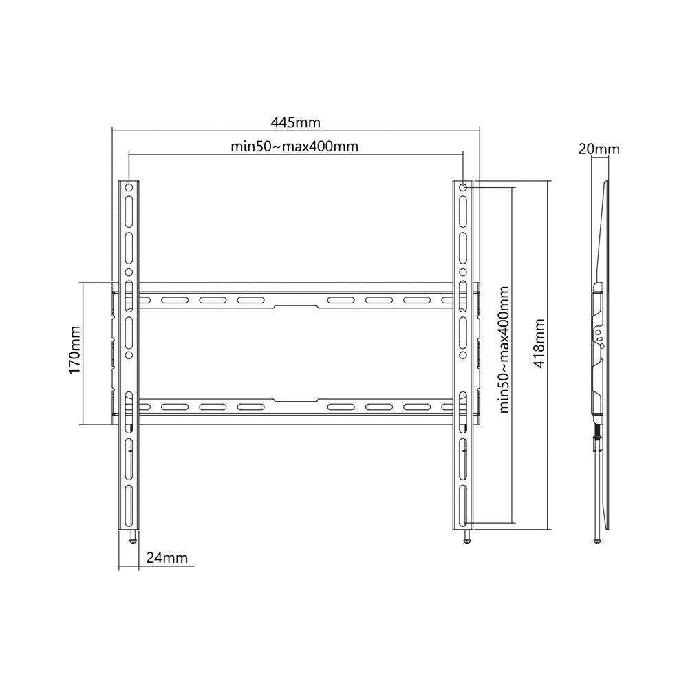 BRACKET 32-70 INCH FIXED UP TO 45KG - image 4