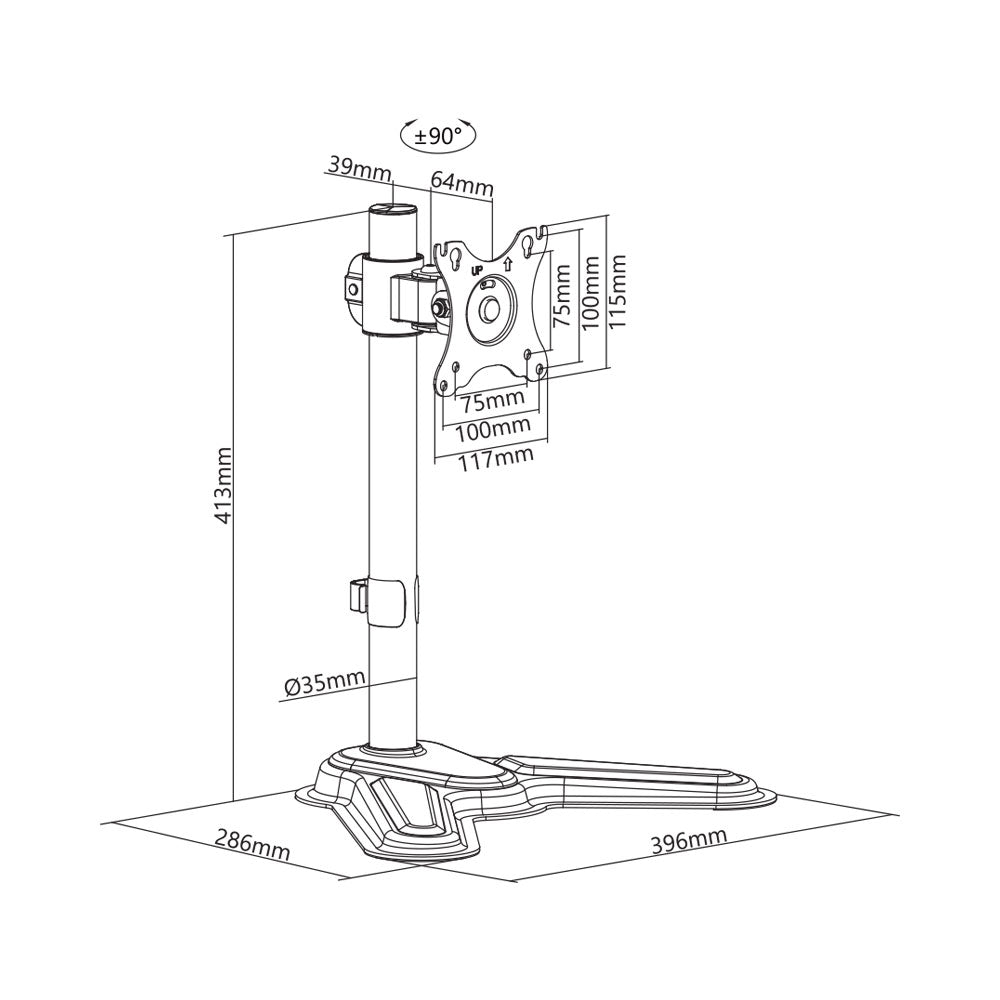 BRACKET 17-32 INCH, SINGLE MONITOR ARTICULATING,8K - image 8