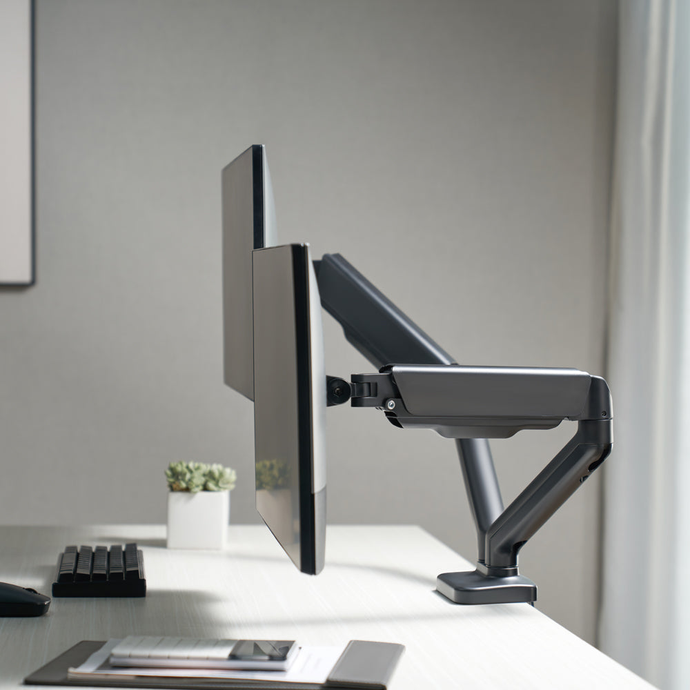LINKQNET BRACKETS LDT46-C024E 17 - 32" SPRING-ASSISTED DUAL MONITOR ARM - image 2