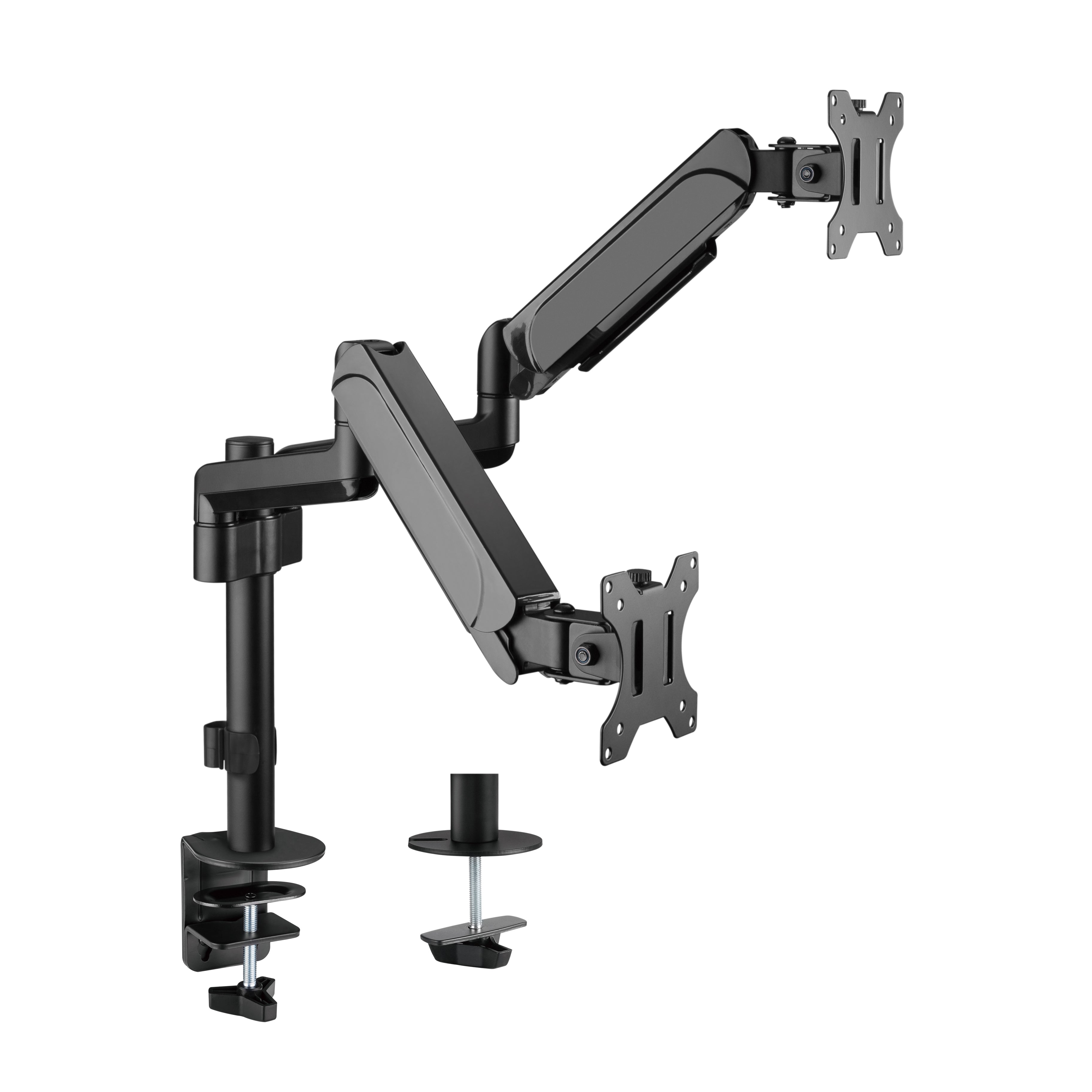 LINKQNET BRACKETS LDT48-C024 17 - 32" POLE-MOUNTED GAS SPRING DUAL MONITOR ARM - image 2