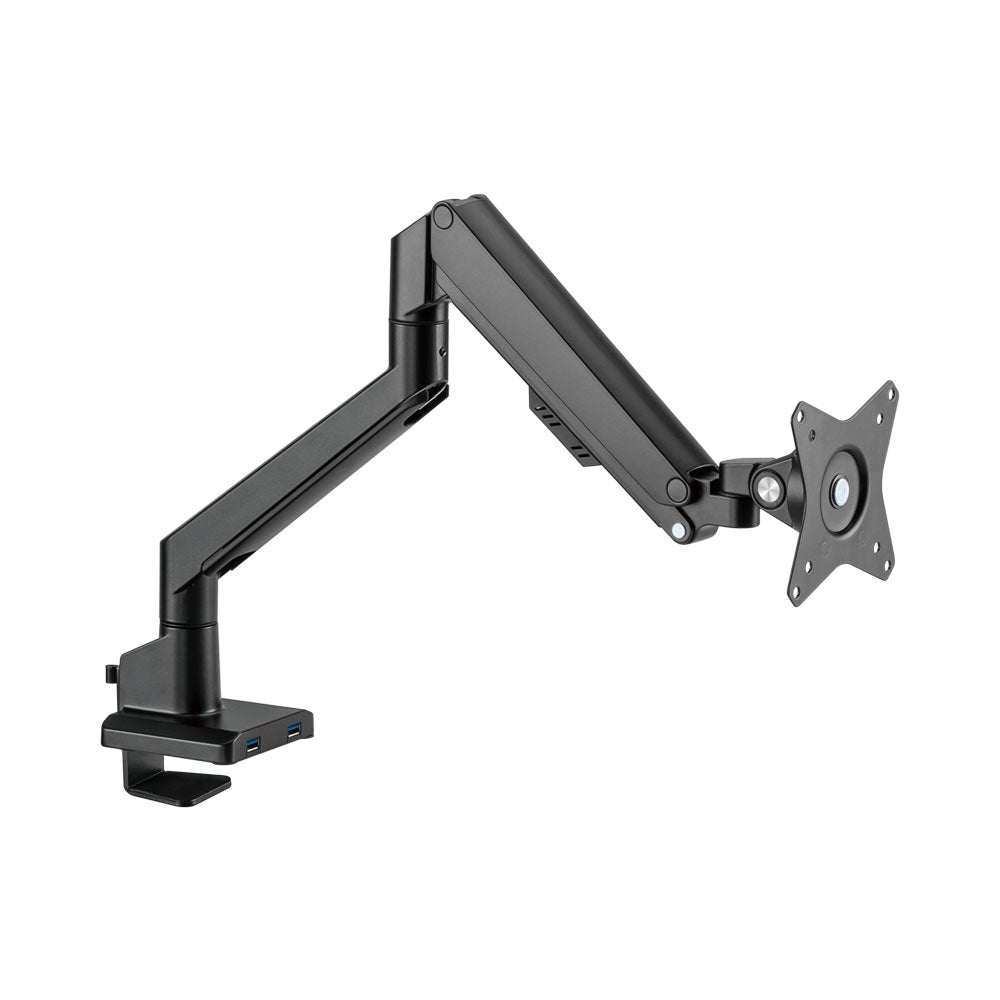 BRACKETS 17-32IN 9KG SINGLE MONITOR ARM WTH USB BK - image 2