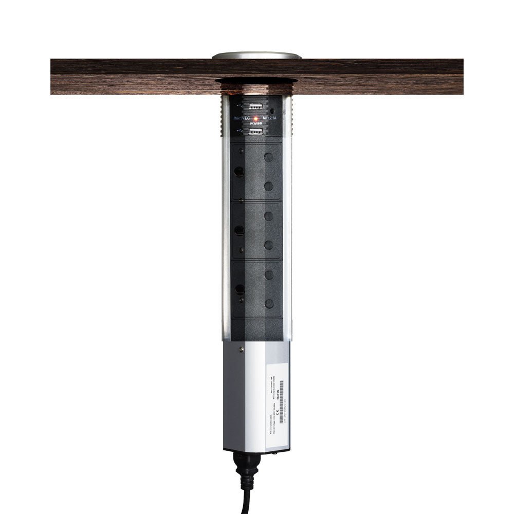 MOTORIZED POP-UP COLUMN (90MM), 3X SA, 2X USB 2.1A - image 3