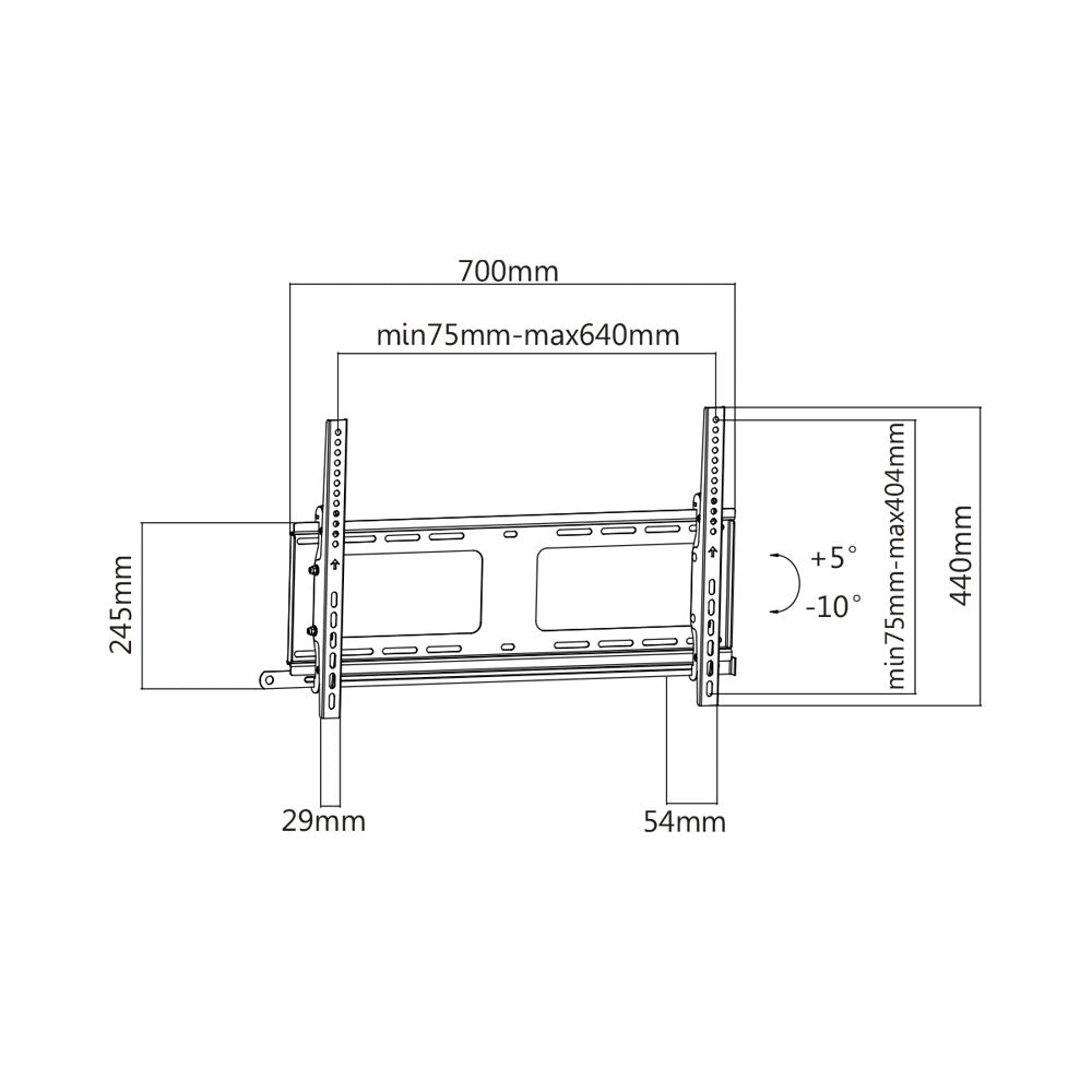 BRACKET 37-70 INCH TILT LOCKABLE, UP TO 80KG - image 2
