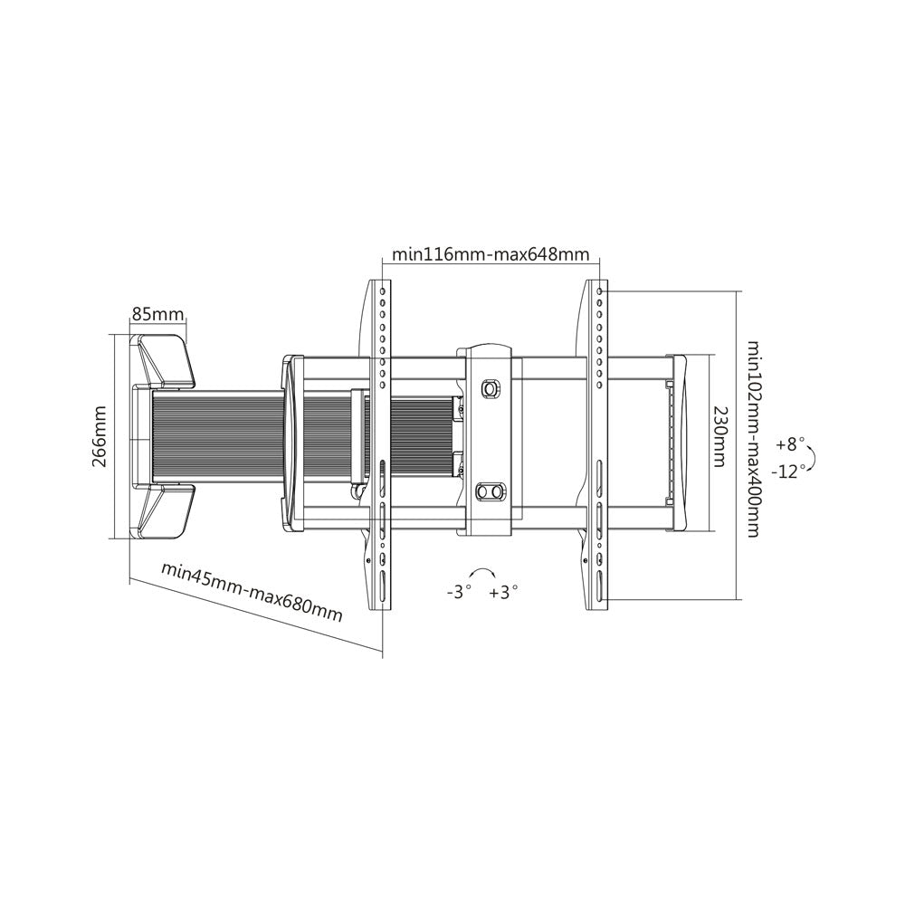 BRACKET 37 - 70IN LED, TILT, 90 SWIVEL, 40KG - image 2