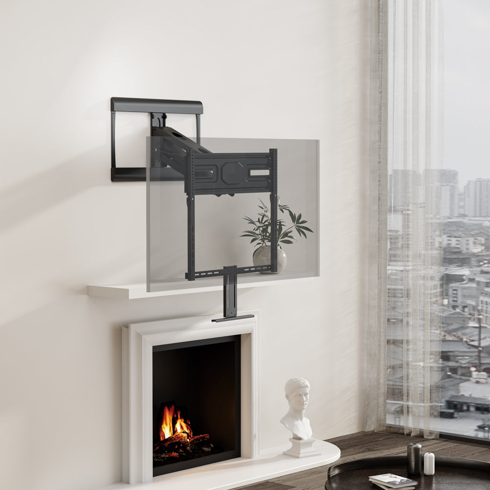 LINKQNET LPA53N-461L 65"-85" PREMIUM PULL DOWN MANTEL TV MOUNT BRACKET - image 6