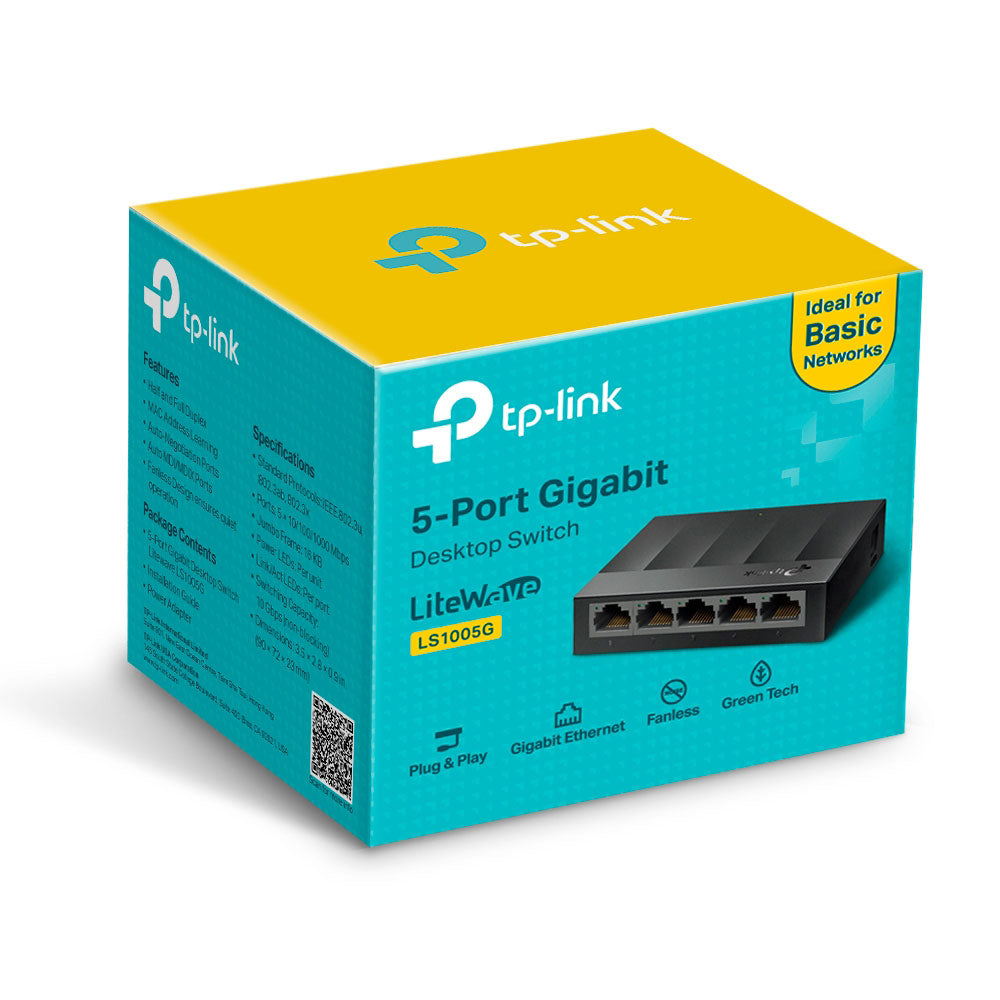 TP-LINK 5-PORT 10/100/1000MBPS DESKTOP SWITCH - image 2