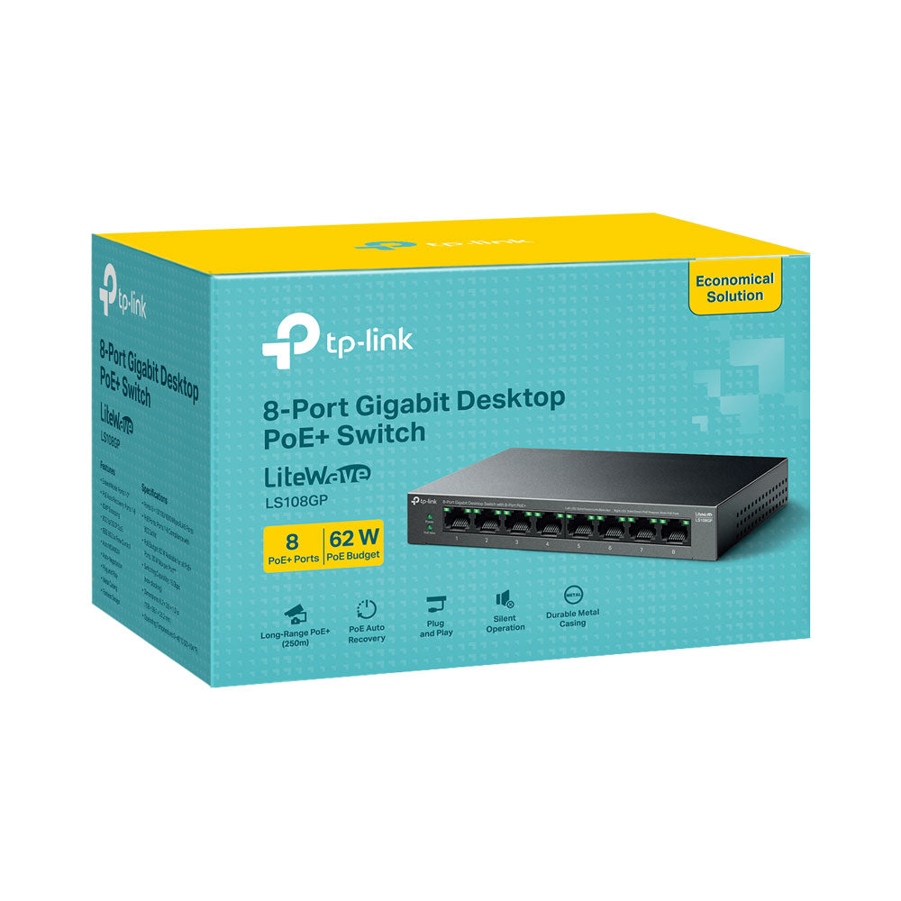 TP-LINK 8-PORT GIGABIT DESKTOP SW & 8PORT POE+ - image 5