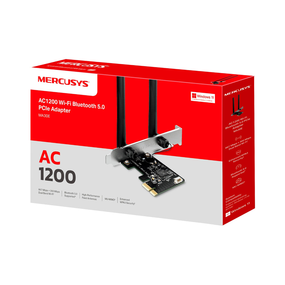 MERCUSYS AC1200 WI-FI BLUETOOTH PCIE ADAPTER - image 2