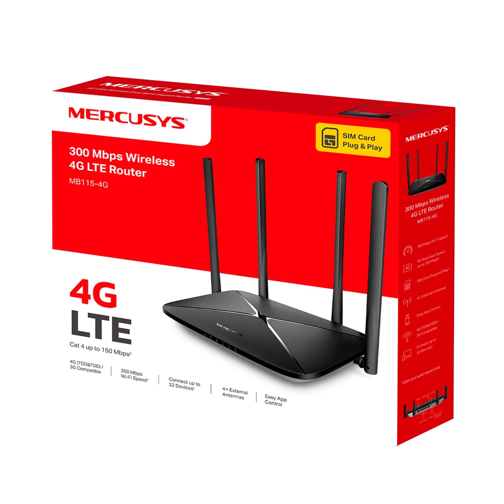 MERCUSYS 4G LTE 300MBPS ROUTER - image 8