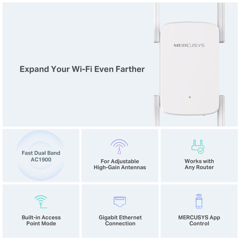 MERCUSYS AC1900 WIFI RANGE EXTENDER - image 3