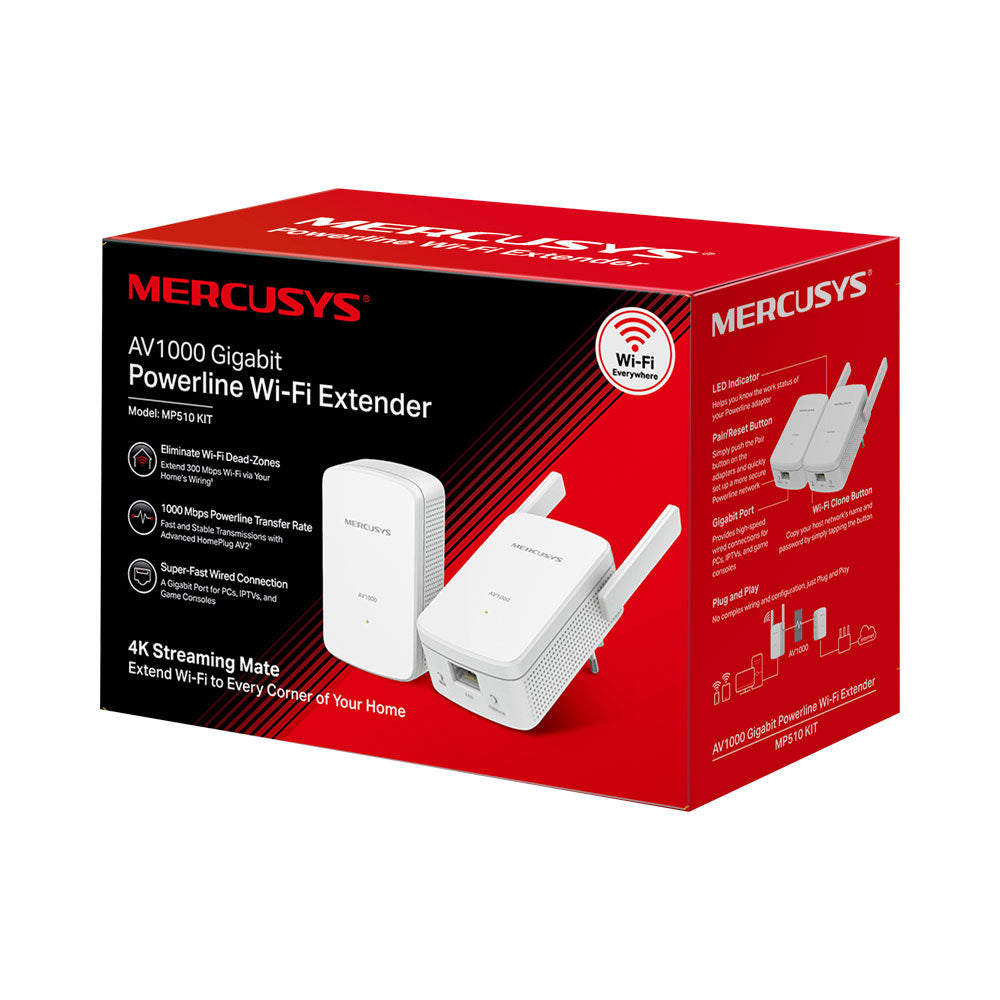 MERCUSYS AV1000 GIGABIT POWERLINE WI-FI KIT - image 2
