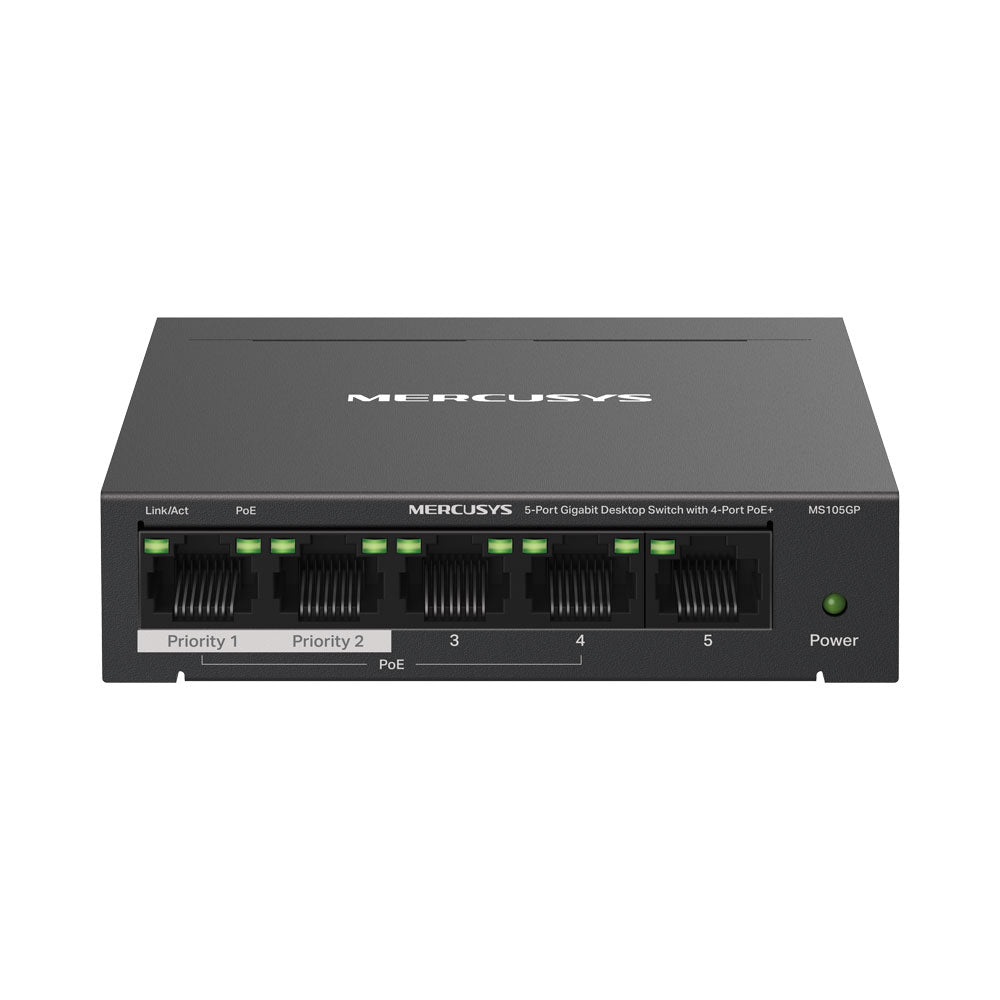 MERCUSYS 5-PORT GB DESKTOP SWITCH WITH 4-PORT POE+ - image 5