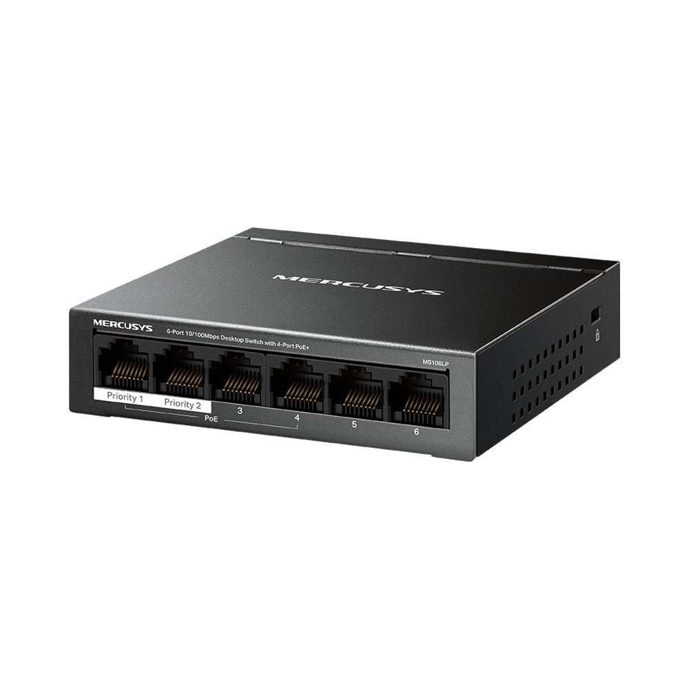 MERCUSYS 6-PORT DESKTOP SWITCH WITH 4-PORT POE+ - image 3