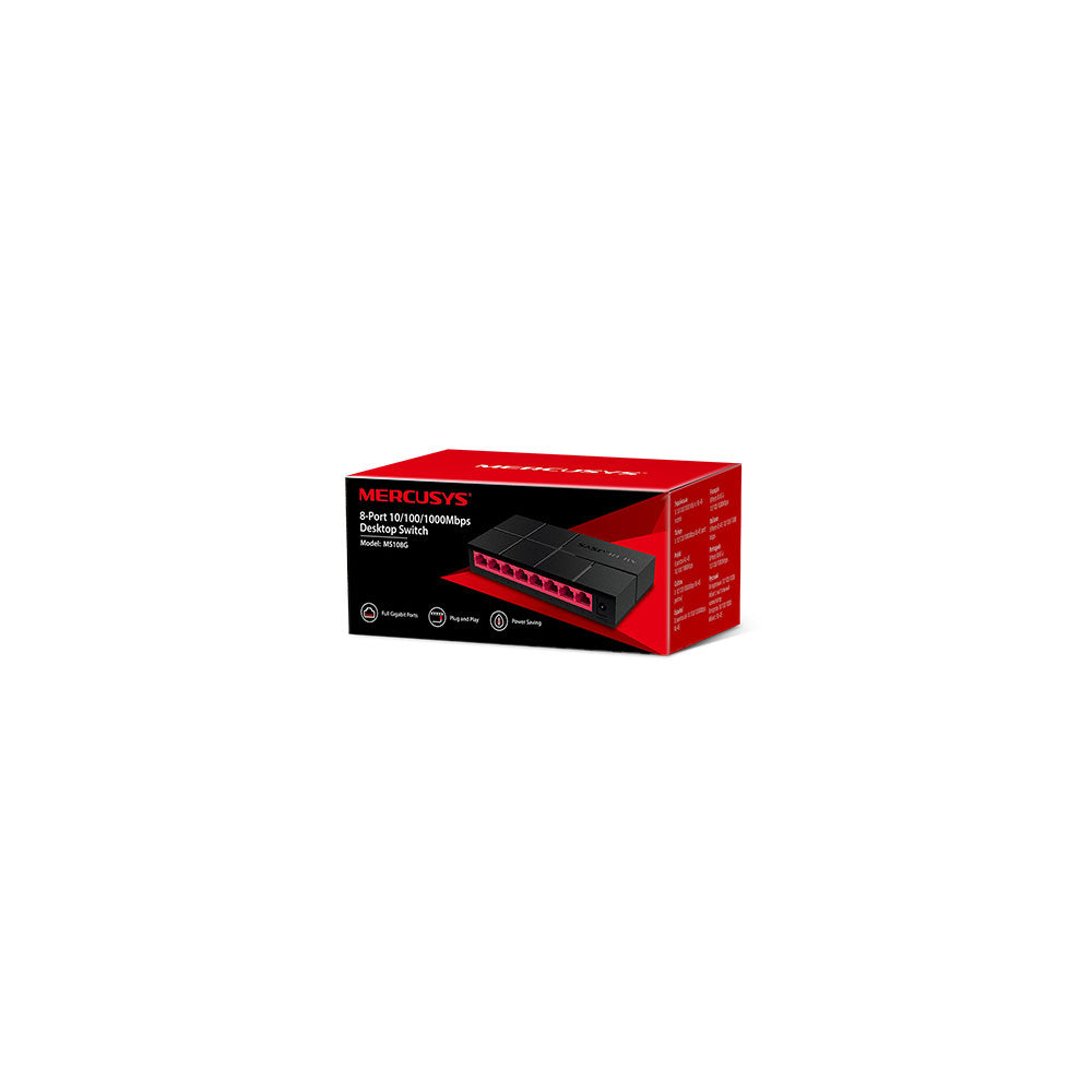 MERCUSYS 8-PORT 10/100/1000MBPS DESKTOP SWITCH - image 2