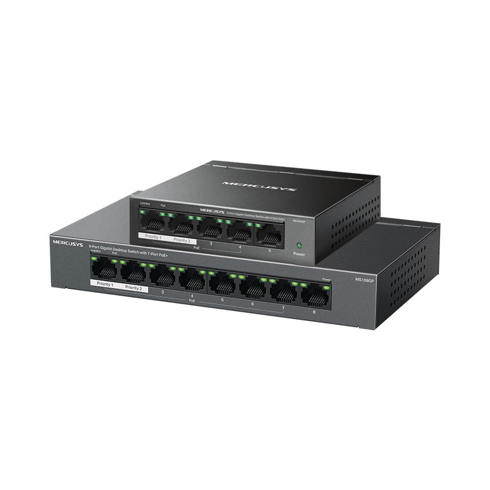 MERCUSYS 8-PORT GB DESKTOP SWITCH WITH 7-PORT POE+ - image 4