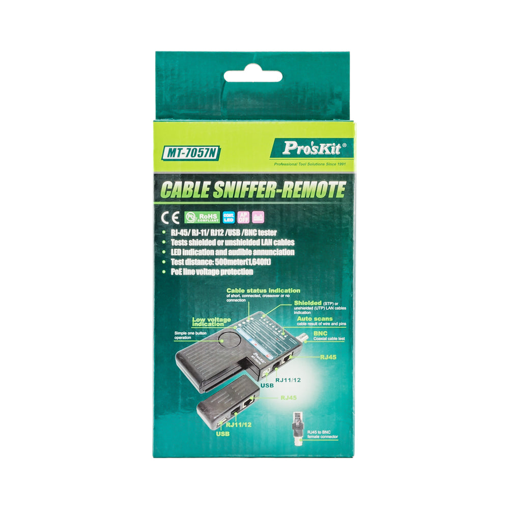 PROSKIT RJ45/11/12/BNC/USB CABLE TESTER - image 3