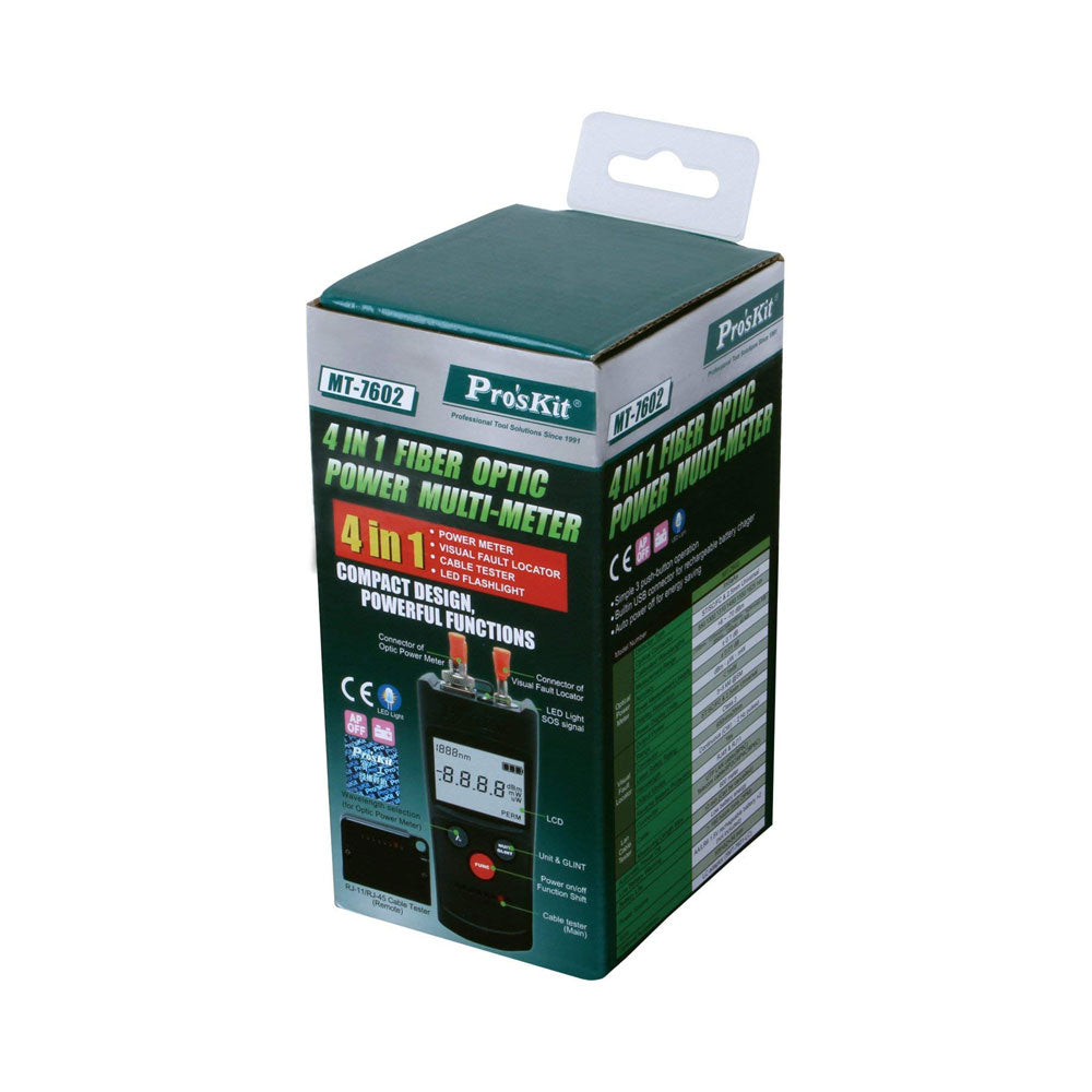 PROSKIT 4-IN-1 FIBER OPTIC POWER MULTIMETER - image 2