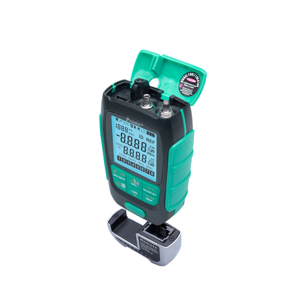 PROSKIT MT-7616 4-IN-1 FIBRE OPTICAL POWER MULTIMETER, INCLUDING POWER METER, LAN CABLE TESTER, VISUAL FAULT LOCATOR AND LED FLASHLIGHT - image 3