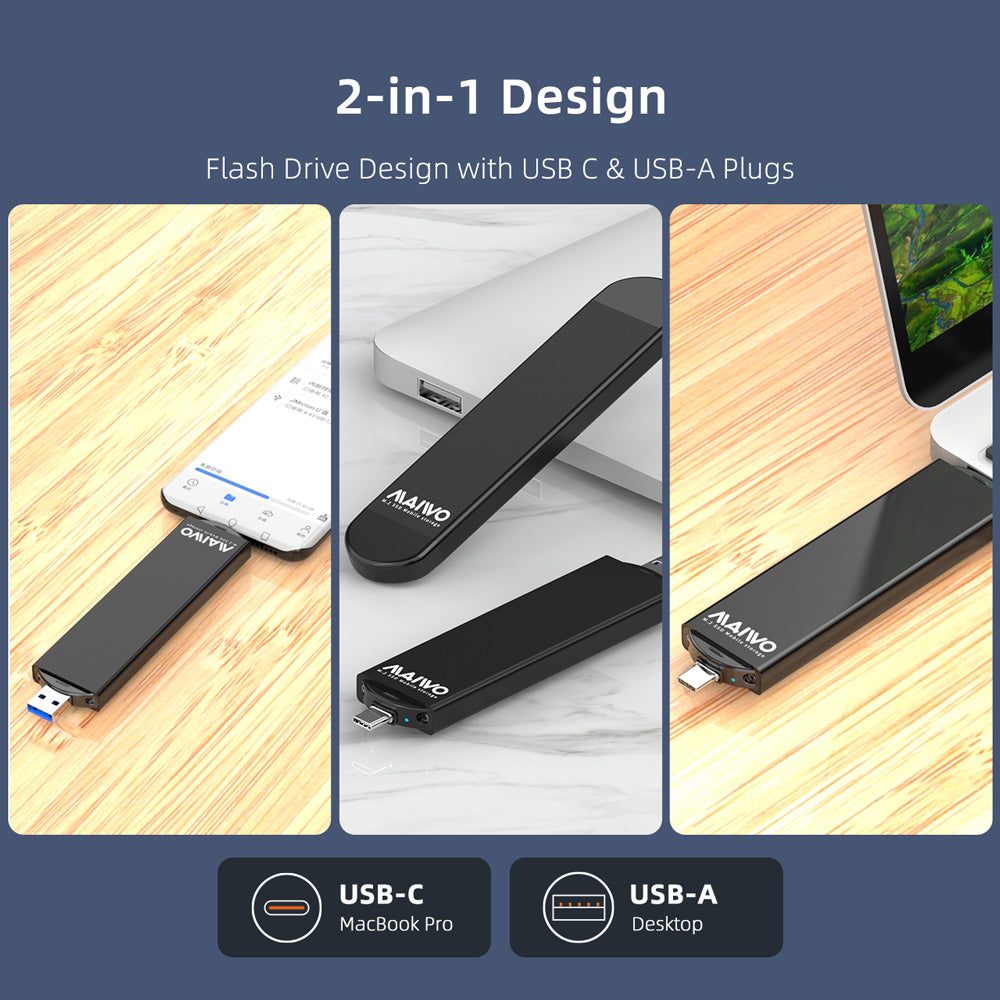 MAIWO M.2 SATA SSD ENCLOSURE DUAL (K1683L) - image 3