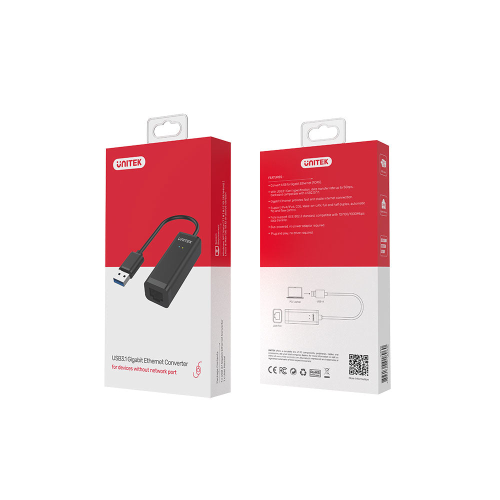 UNITEK Y-3470 USB3.0 TO GIGABIT ETHERNET LAN CONVERTER - image 5