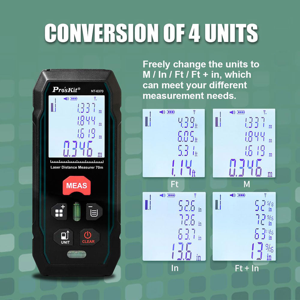 PROSKIT NT-6370 LASER DISTANCE MEASURER - image 6