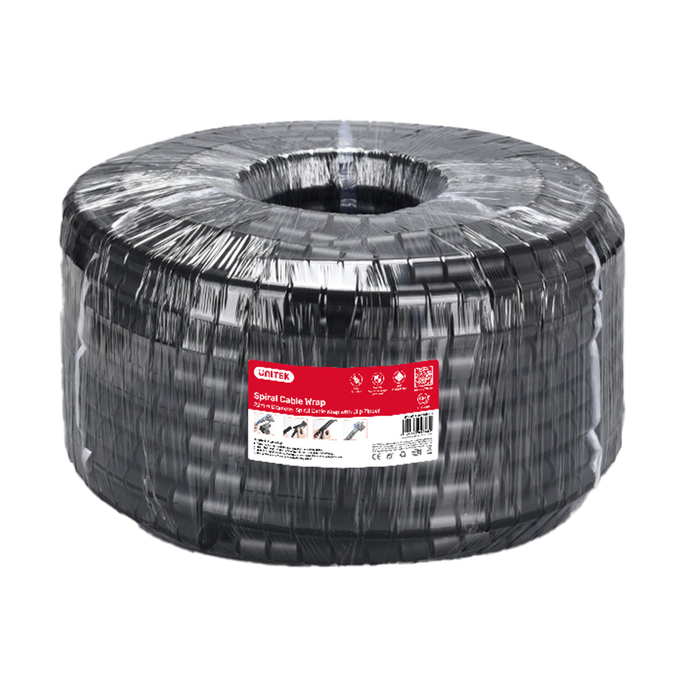 UNITEK 5M 22MM CABLE WRAP + CLIP (BLK) (OT1102A) - image 2