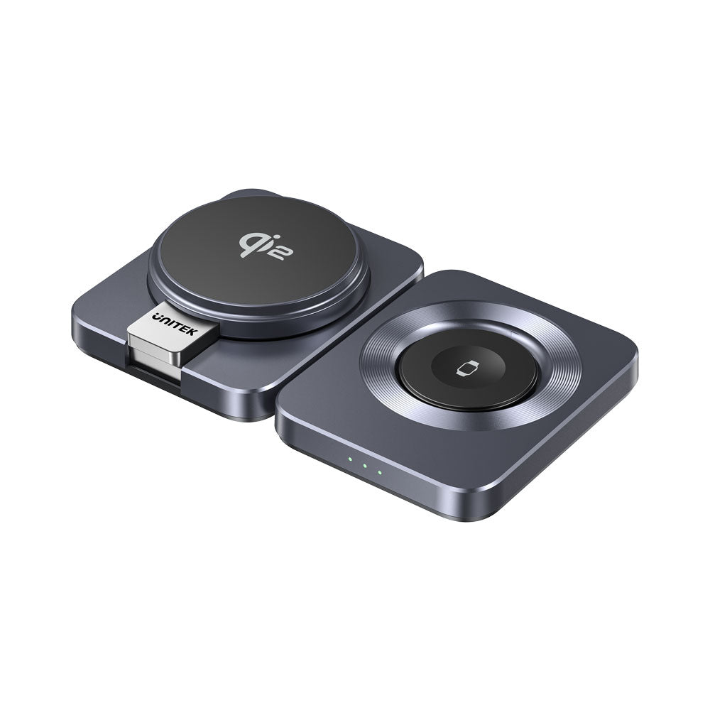 UNITEK P1300A 3-IN-1 QI2 FOLDABLE WIRELESS CHARGING STATION - image 5