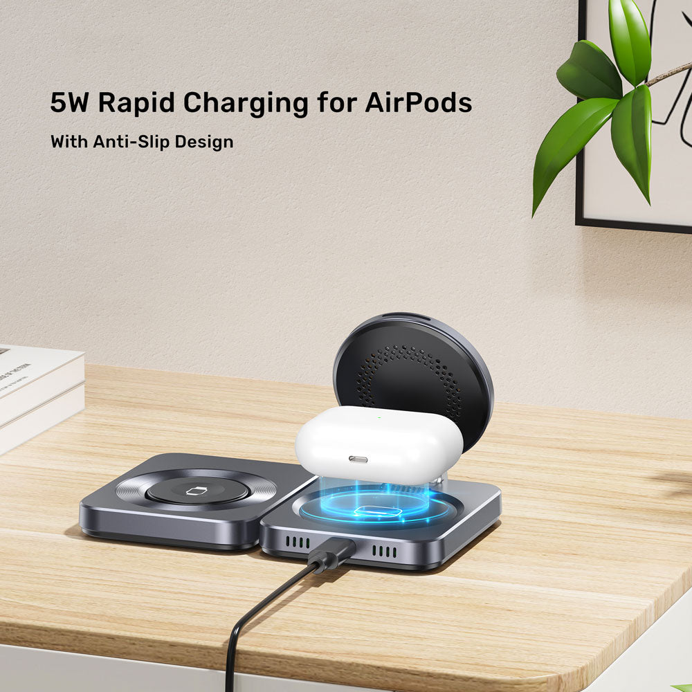 UNITEK P1300A 3-IN-1 QI2 FOLDABLE WIRELESS CHARGING STATION - image 12
