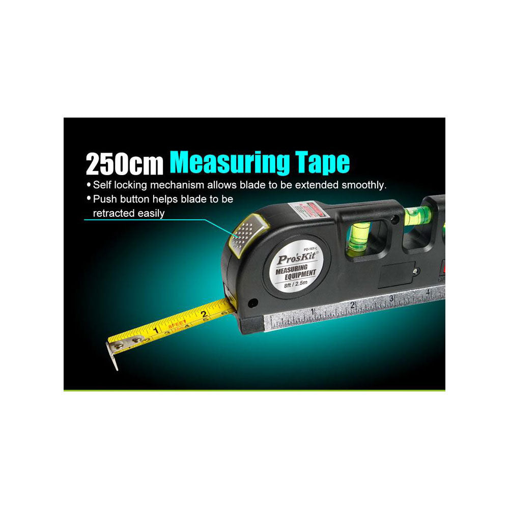 PROSKIT PD-161-C 4-IN-1 MULTI-PURPOSE LASER LEVEL MEASURING TOOL - image 5
