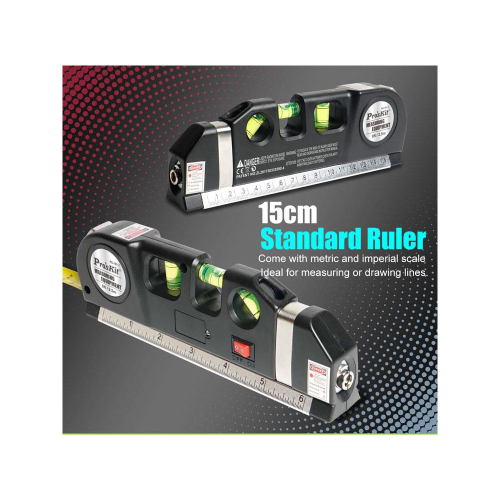 PROSKIT PD-161-C 4-IN-1 MULTI-PURPOSE LASER LEVEL MEASURING TOOL - image 6
