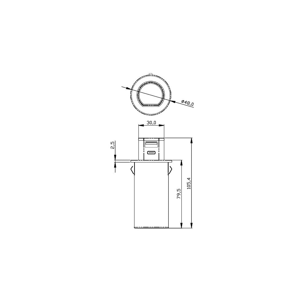 MINI POP-UP DUAL USB QUICK CHARGER(MAX.30W) - image 2