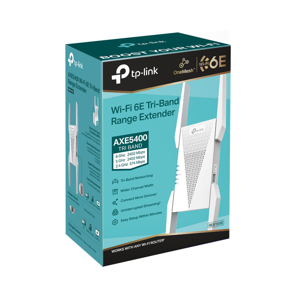 TP-LINK AXE5400 TRI-BAND WIFI 6E RANGE EXTENDER - image 4