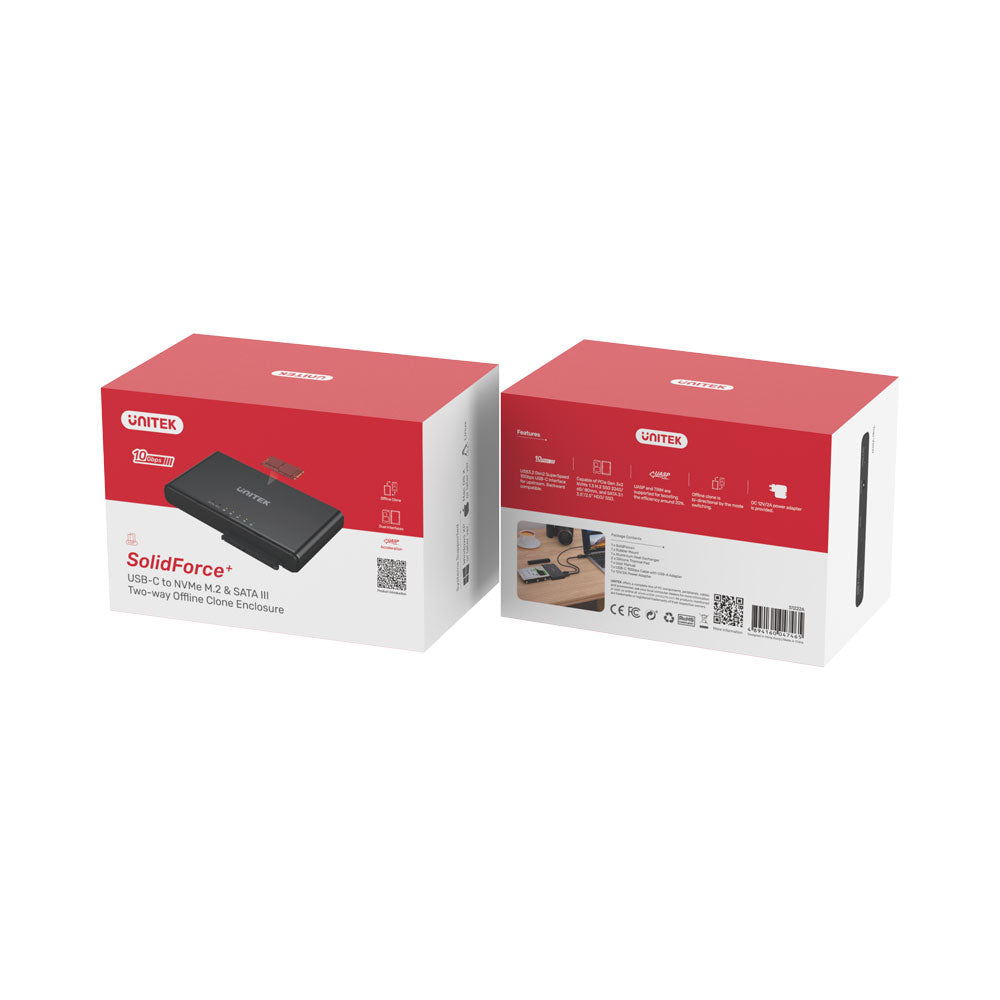 UNITEK SOLIDFORCE, USB-C- PCI, NVME M2.SSD ENCL.. - image 5