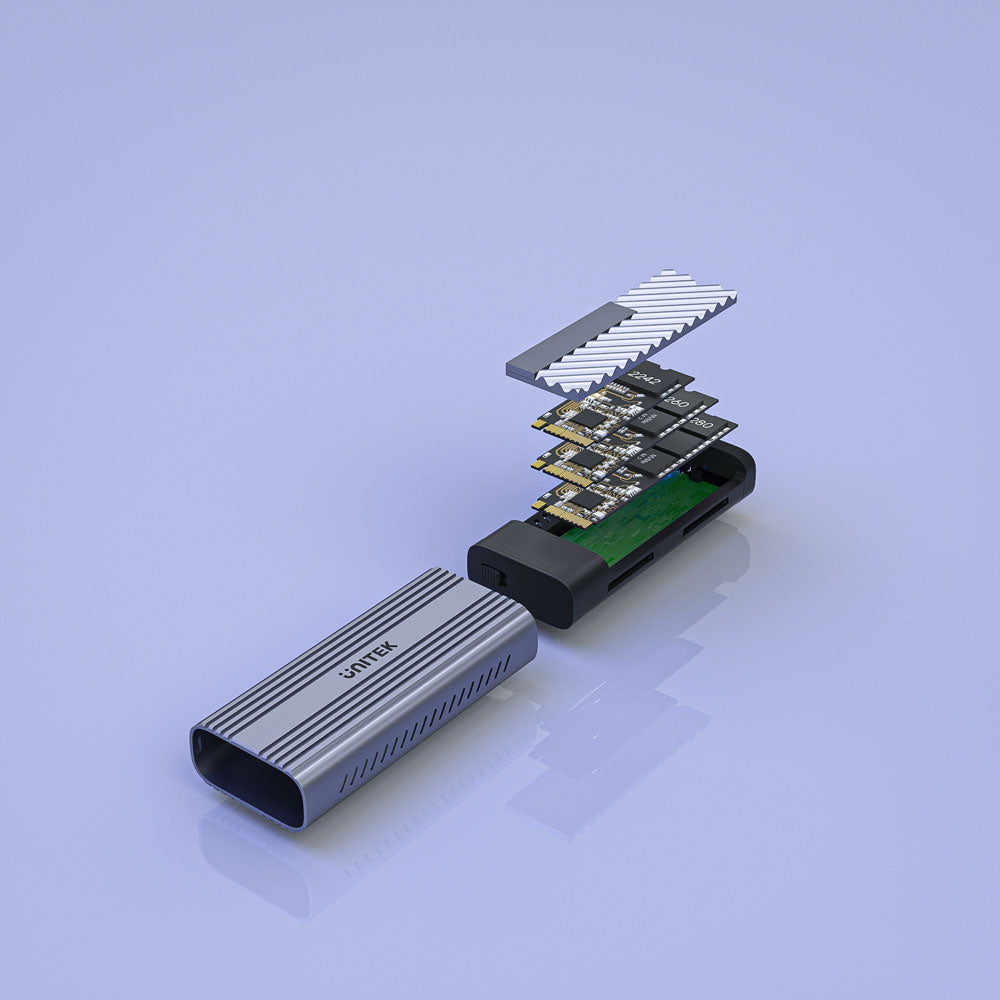 UNITEK USB 10GBPS ALUM ENCL FOR M.2 SSD (S1225A).* - image 5