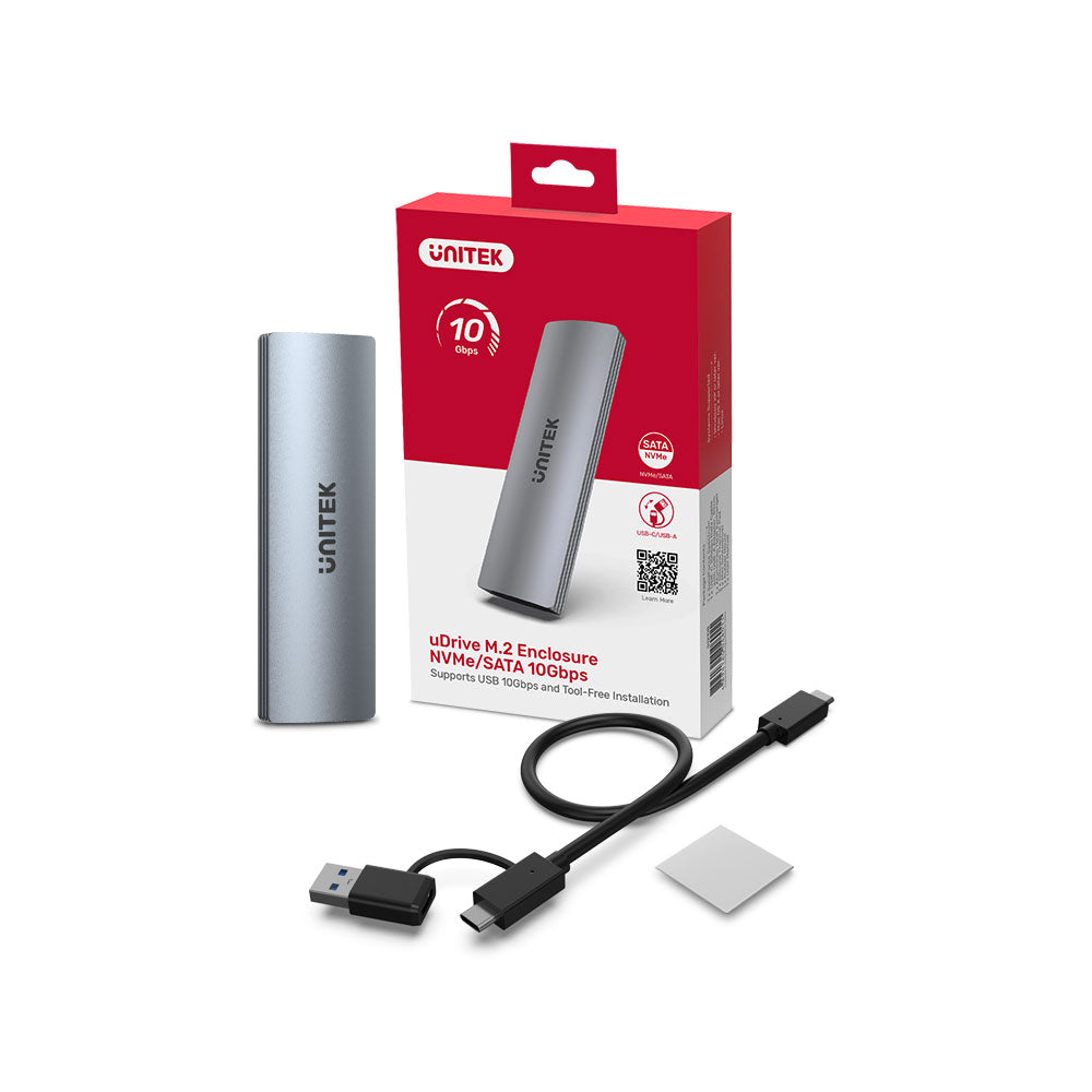 UNITEK USB3.1 TYPE-C TO M.2 ENCL GREY(S1230A) - image 3