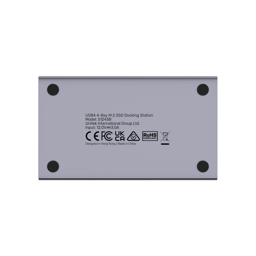 UNITEK USB4 TO M.2 4 BAY SSD DS GRY(S1243BGY01-EU) - image 9