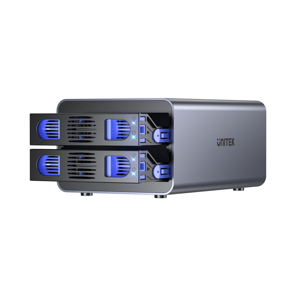 UNITEK S1308A 2-BAY USB3.0 EXTERNAL DRIVE ENCLOSURE FOR 2.5/3.5" SATA HDD AND SSD DRIVES - image 2