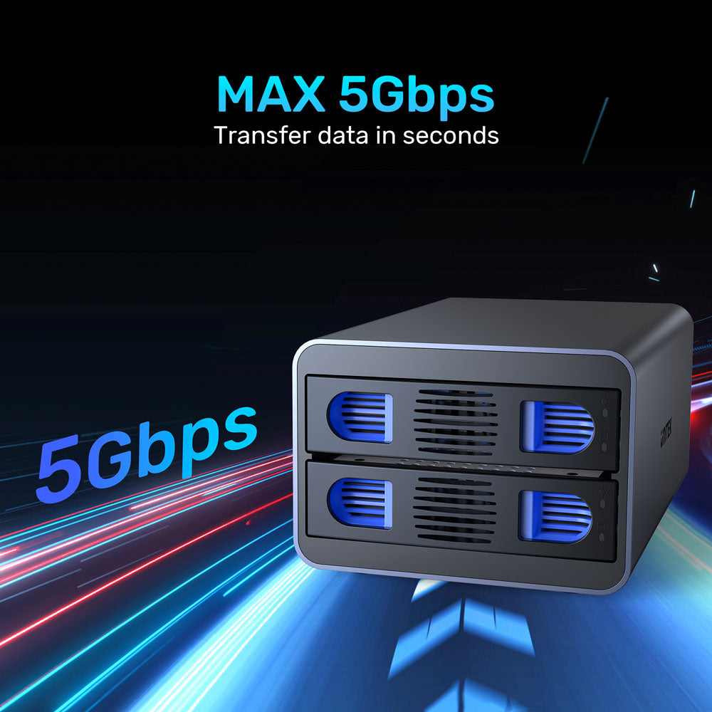 UNITEK S1308A 2-BAY USB3.0 EXTERNAL DRIVE ENCLOSURE FOR 2.5/3.5" SATA HDD AND SSD DRIVES - image 6