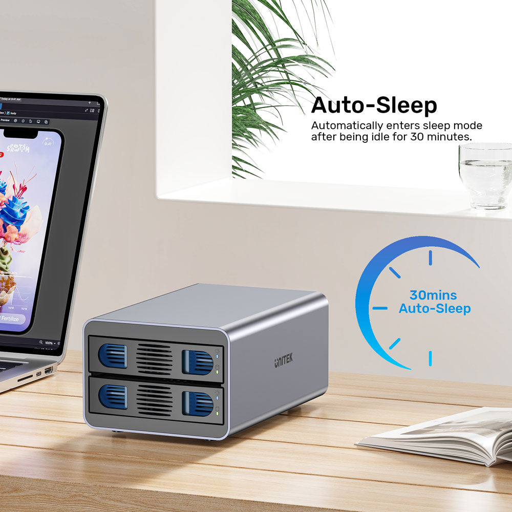 UNITEK S1308A 2-BAY USB3.0 EXTERNAL DRIVE ENCLOSURE FOR 2.5/3.5" SATA HDD AND SSD DRIVES - image 8