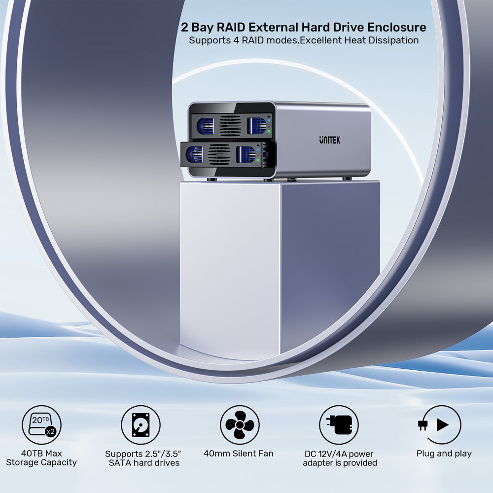 UNITEK 10GBPS USB-C SATA HDD RAID(S1308C) - image 9