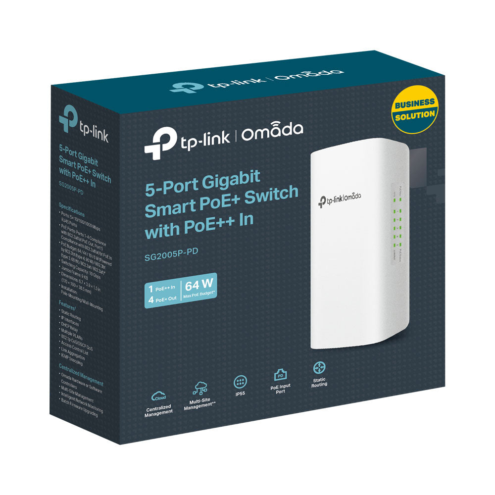 TP-LINK 5-PORT GB SW, 1-PORT POE++ IN, 4-PORT OUT - image 3