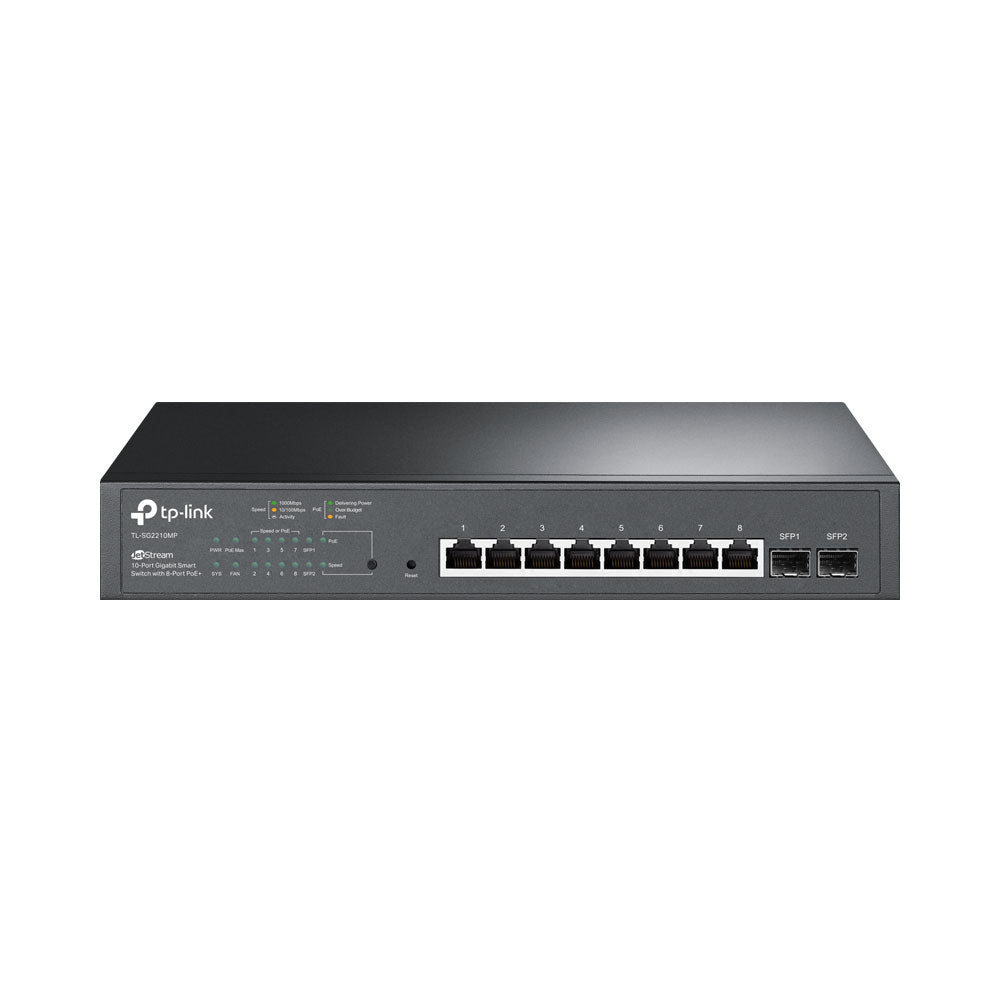 TP-LINK 8-PORT POE+, 2SFP GBE OMADA CLOUD SWITCH - image 2