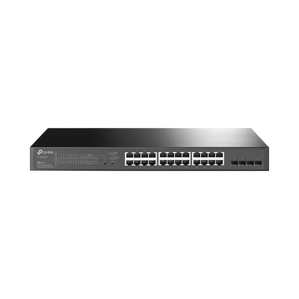 TP-LINK 24-PORT GBE POE+, 4SFP OMADA CLOUD SWITCH - image 2