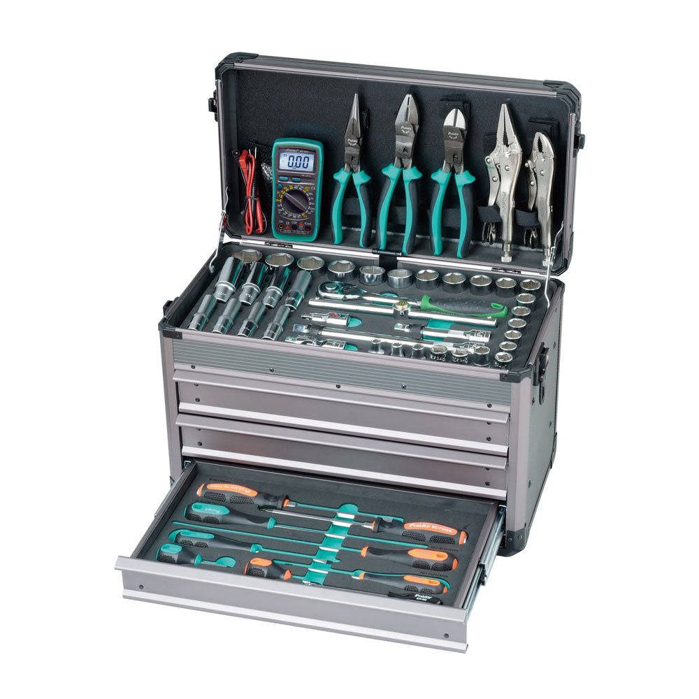 PROSKIT 124-PIECE DRIVER SOCKET TOOL KIT - image 4