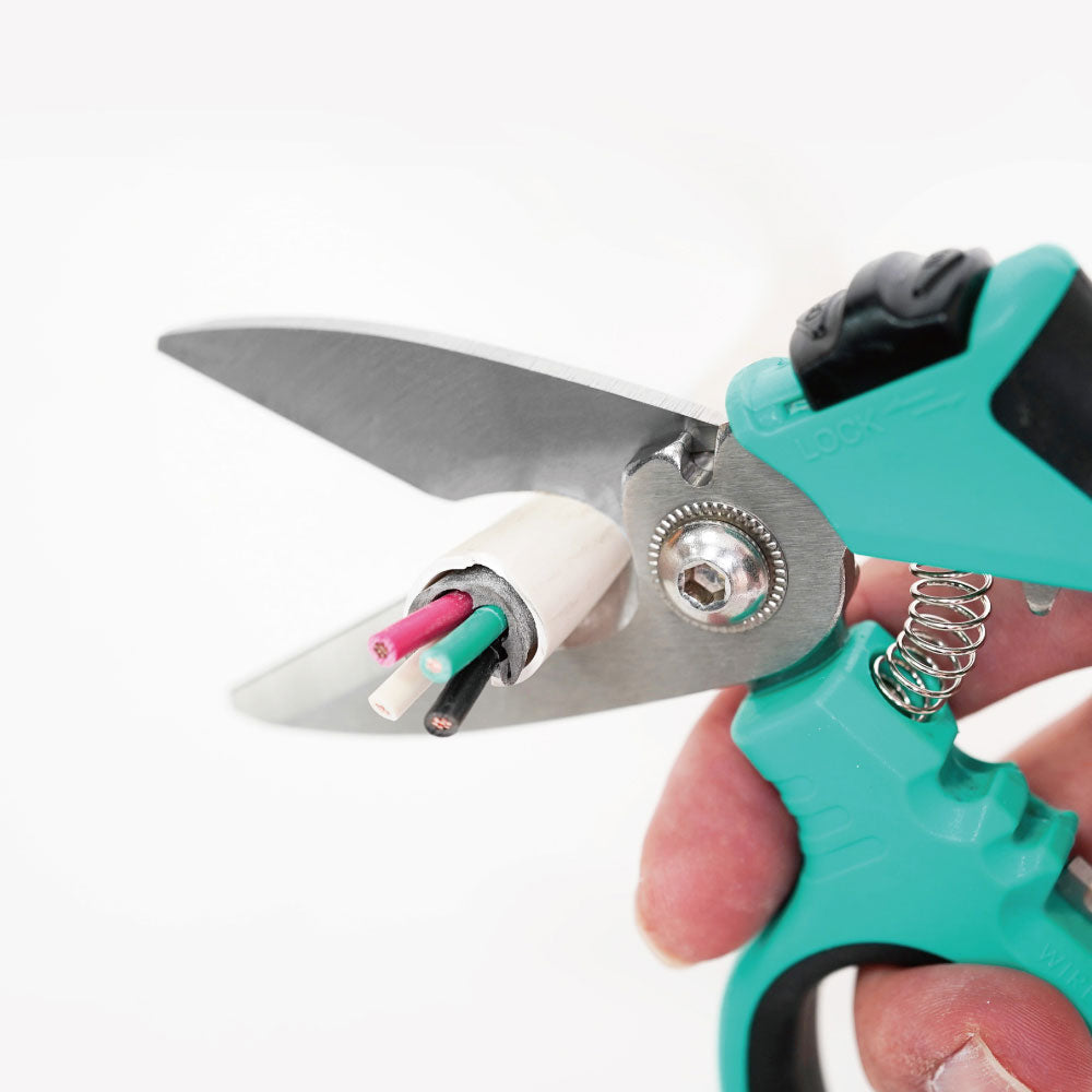 PROSKIT SR-335 8" STAINLESS STEEL MULTI-PURPOSE ANGLED ELECTRICIAN SHEARS - image 5