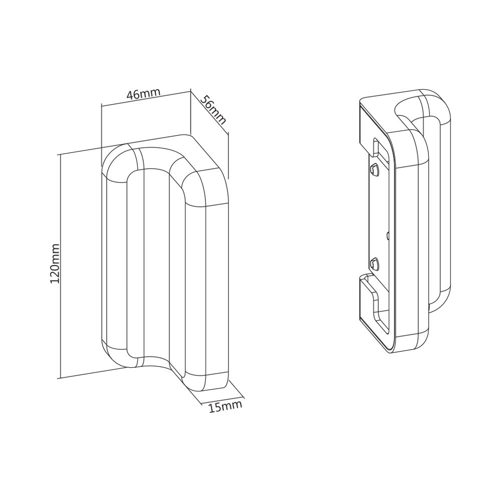 SLATWALL WALL MOUNTING PLATE, WHITE UP TO 50KG - image 4